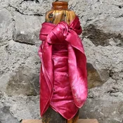 Amber Waves Charmeuse Wild Rag 44" in Candy Apple