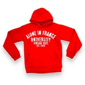 ALONE IN FRANCE UNIVERSITY (RED) HOODIE