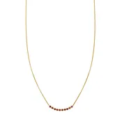 10 Round Ruby Arch Necklace