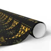 Christmas Treasure – Black & Gold Gift Wrapping Paper