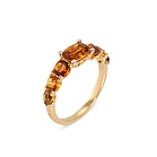 18kt Gold "Iris" Ombre 7 Stones Ring