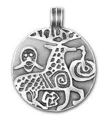 Hedeby deer pendant Norse Viking jewelry