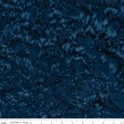 108" Batiks Hand-Dyes Dark Blue