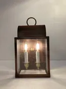 Abraham02 lantern wall Lamp. Solid copper. Outdoor. Handmade in USA.