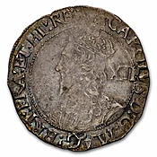 (1639-43) Great Britain Silver Shilling Charles I VF