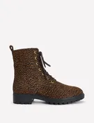 Alex Lace Up Ankle Boots-Mini Leopard
