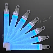 4" BLUE Mini Glow Sticks, Bulk Pack of 50
