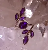 Amethyst Floral Ring