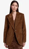 90'S Blazer Toffee Corduroy