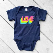 BABY ONESIE / LOVE / NAVY