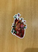 Abstract Hikes Wild Heart Sticker