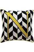Alphabet N Canary Cushion