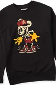Adult Crewneck Sweatshirt - Cartoon Cupkicks Crewneck