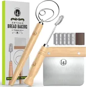 Bread Making Tools - Danish Whisk - Bench Scraper - Bread Lame