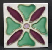 AETCO Vintage Floral Tile — Wells Antique Tile & Pottery