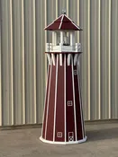 12 foot Solar and Electric Powered Poly Lighthouse. (Poly Lumber Lighthouses)