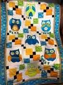 Tweet No Evil Owl Themed Baby Quilt Pattern PDF