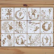 12 Flower Fairy Stencils