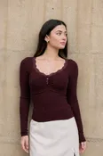Ainsley Lace Trim Top