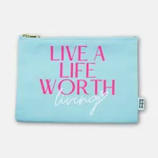 Canvas Pouch Live A Life Worth Living