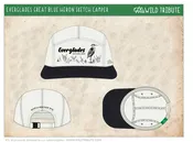 Camper Hat- Everglades Heron Sketch