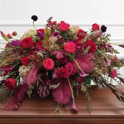 Claret Casket Cover