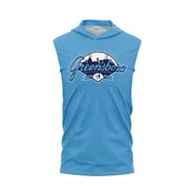 Columbia Blue GBC Dye Sub Sleeveless Hoodie