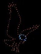 10′ Eagle Descending Holiday Light Display