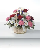 1-91-21 Designers Choice Beautiful Mixed Flower Basket