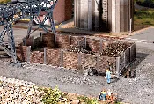 Faller 120254, HO Scale Coal Bunker, Kit, 7-1/2 x 3-7/8 x 1-1/4