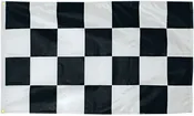 Celebration Flag - Black & White Checkered - Nylon - 3' x 5'