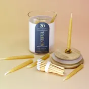 20 Minute Beeswax Candle Set: Mindful (Set of 20)