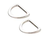 1" D-Ring - Nickel - Set of Two