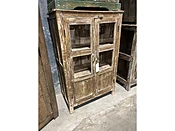 2 Door Wooden Glass Cabinet