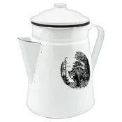 Lipco Enamelware Coffee Server, Bear Print