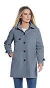 BUTTON FRONT HOODED TOPPER