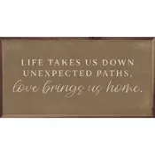 16x8 Life Takes Us Down Framed Sign