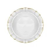 Retro Hammered 12 oz. Soup Bowls (Frost/Gold) - 16 Ct.