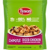 Diced Chicken Chipotle Seasoned Dark Meat