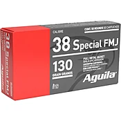 Aguila 38 Spl 130 Grain FMJ