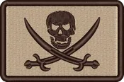 3″ x 2″ Calico Jack – Desert with Velcro® backing