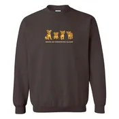 DZCA Lion Cub Embroidered Crew Sweatshirt