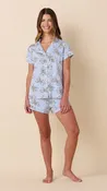 Bengal Blue Pima Knit Short Set