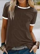 Hometown Honey Contrast Trim Top (6 Colors)