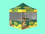 10x10 Custom Food Booth Tent