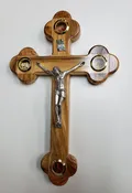 11" Olive Wood Cross Jerusalem