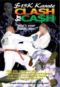 $15K Karate Clash for Cash DVD 32 martial arts fighters