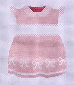 STPS14-18 BIG GIRL DRESS by StitchTent Needlepoint