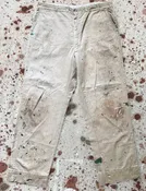 Vintage 1950'S USA Hobo Chino w/ Paint & Patches (JYJ0526-547)