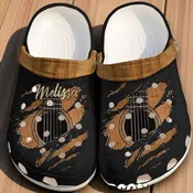 Music Personalized Guitar Crack Classic Crocs